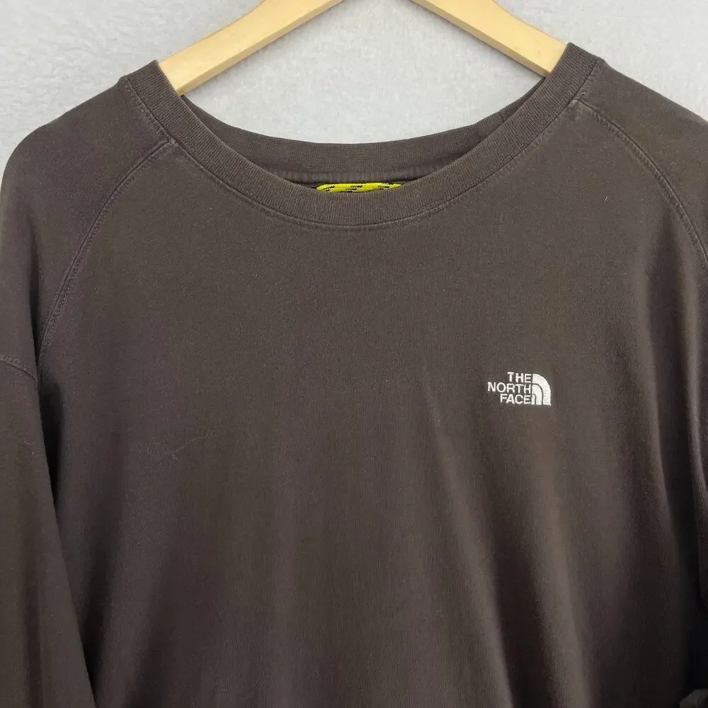 THE NORTH FACE Shirt Mens XXL Tee A5 Series Evolution Cotton Long Sleeve Brown